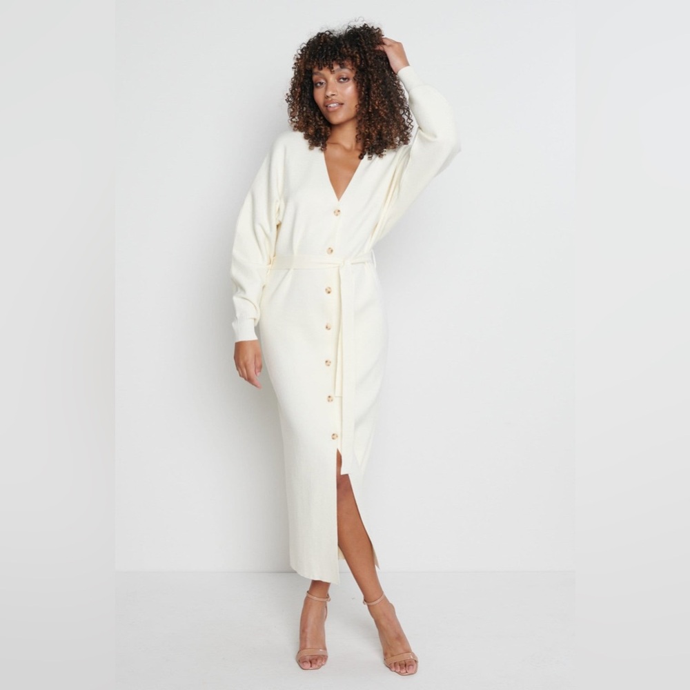 Pretty Lavish. New. Peony Belted Cardigan Dress